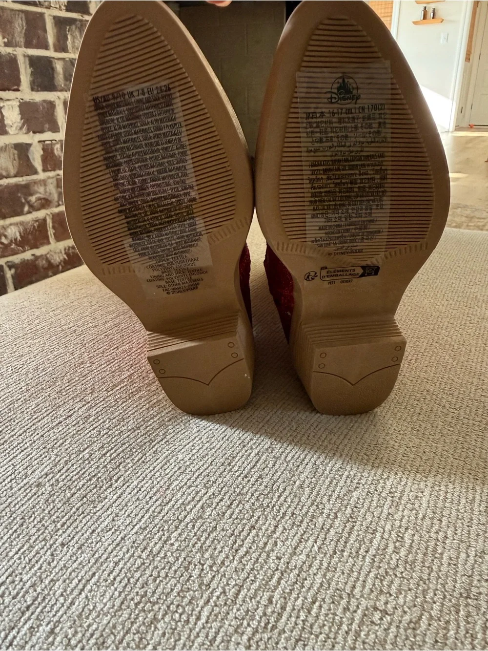 Kids Disney Jessie Red Glitter Boots